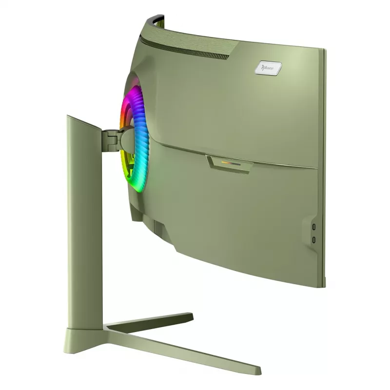 Išlenktas kompiuterio monitorius Arozzi Nova 49 colių (124,5 cm) Dual QHD 5120×1440 LED VA, 4 ms, žalias