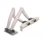 DeLOCK 95276 vidinis RS-232 adapteris Mini PCI Express žalias