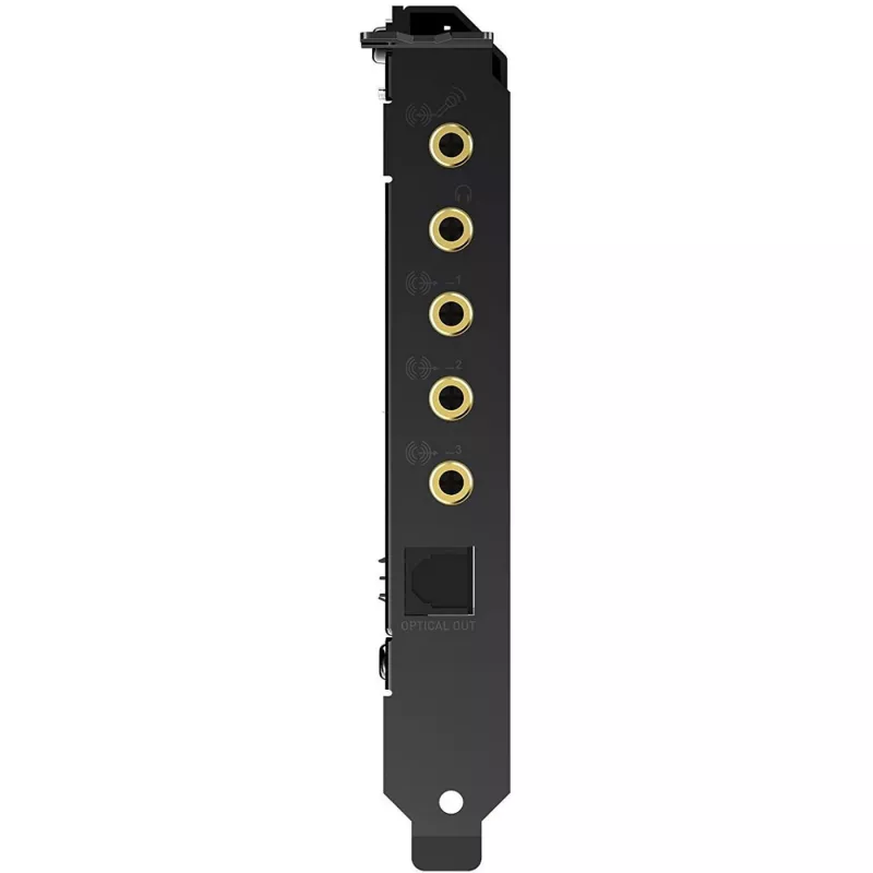 Creative Sound BlasterX AE-5 Plus juoda PCI-e RGB žaidimų garso plokštė