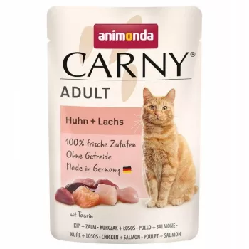 ANIMONDA Carny Adult šlapias ėdalas katėms su vištiena ir lašiša – 85 g