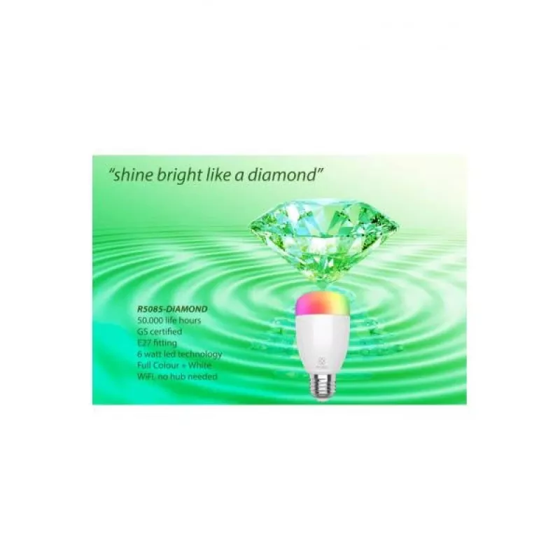 Išmanioji lemputė WOOX R5085-DIAMOND 6 W balta Wi-Fi
