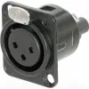 Neutrik NC3FD-S-B-1 juodas jungties aksesuaras