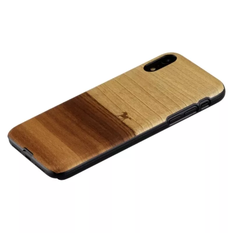 Dėklas iPhone XR man and wood juodas, apsauginis minkštas