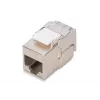 Keystone modulis Digitus CAT 6A RJ-45 ekranuotas sidabrinis 1 vnt.