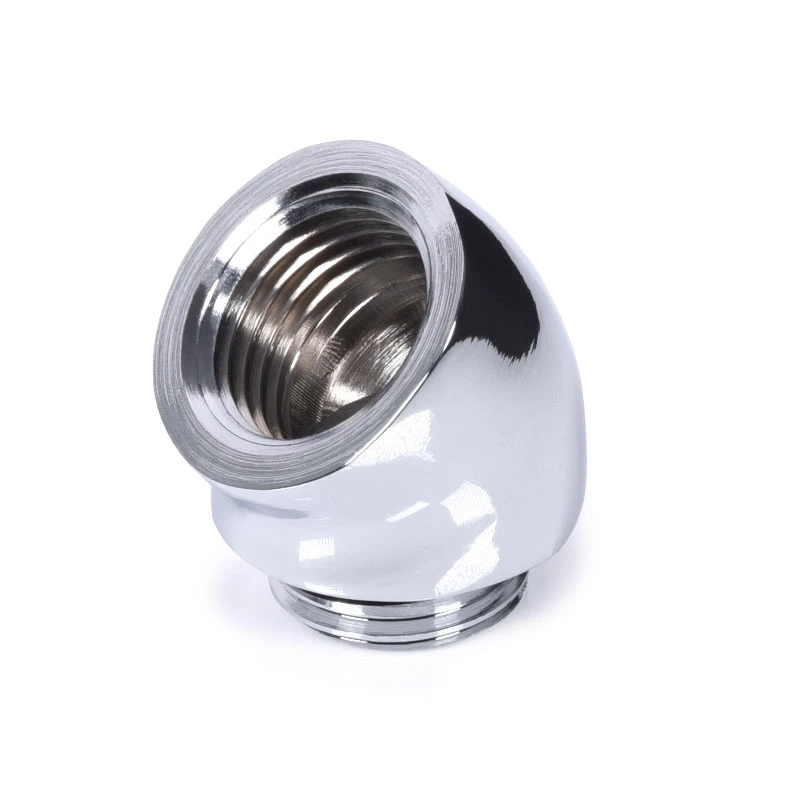 Alphacool 17591 chromuota žarnos jungtis 1/4 colio sriegis
