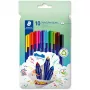 Flomasteriai Staedtler 323 C10 – 10 spalvų, 1 mm antgalis