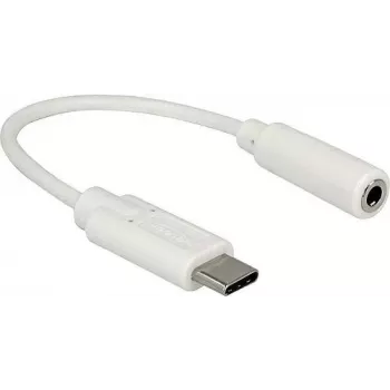 Garso adapteris DeLOCK 65913 0.14m 3.5mm USB-C baltas