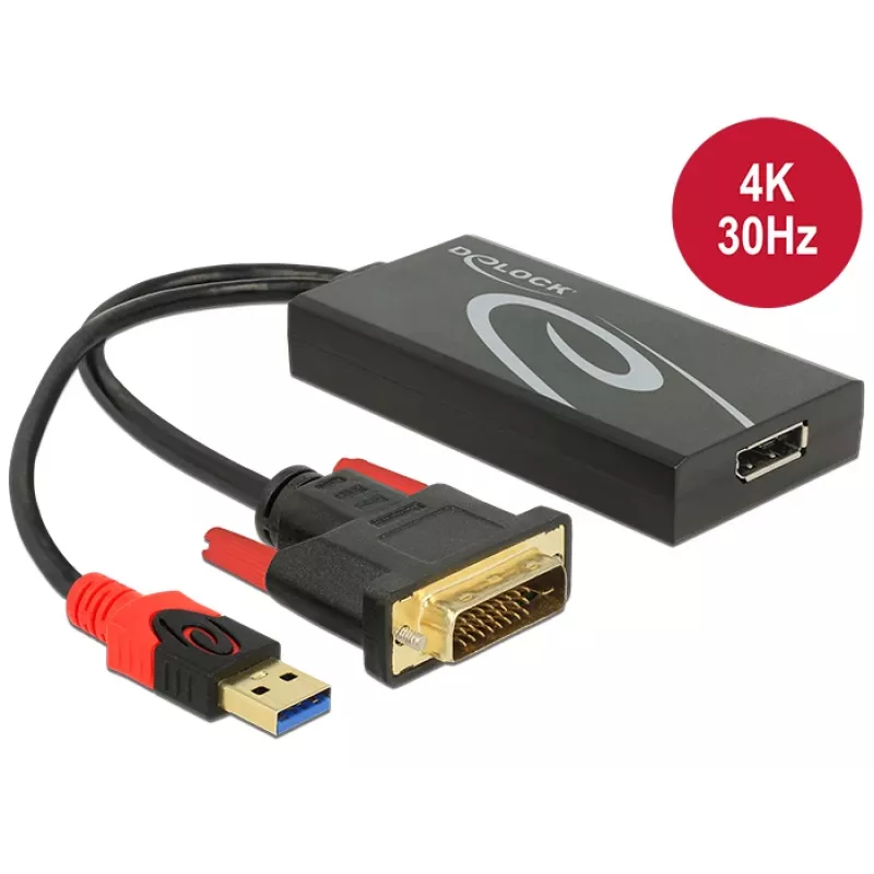Laidas DVI 24+1 + USB-A / DisplayPort 20p DeLOCK 62596