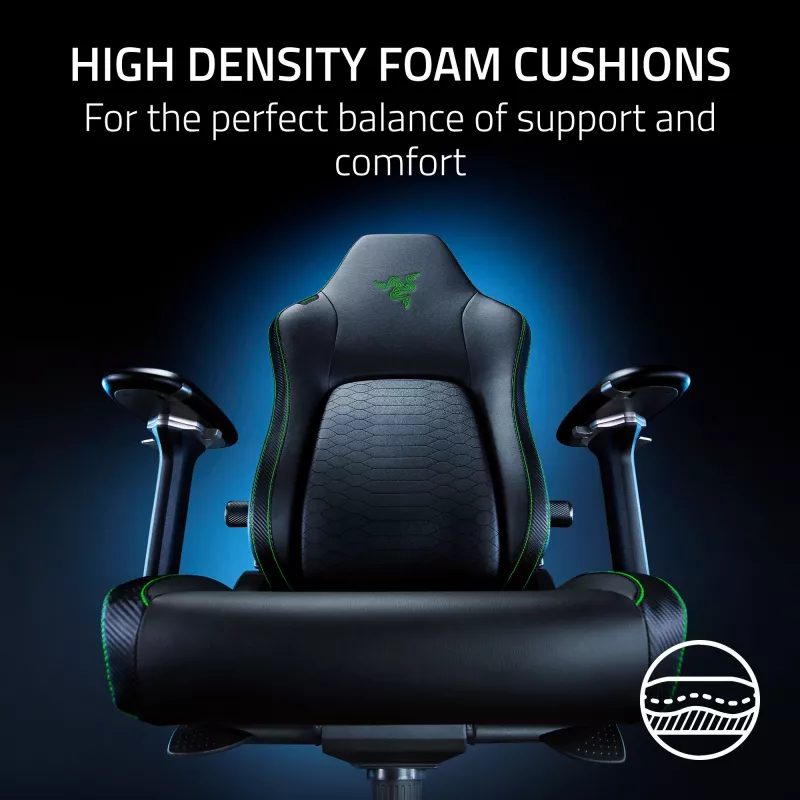 Žaidimų kėdė Razer Iskur V2 su paminkštinta sėdyne, juoda