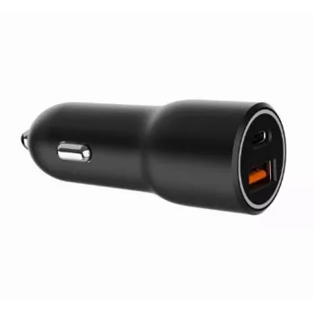 Automobilinis įkroviklis Gembird TA-UC-AC2PDQC38-CAR-01, USB-C, 38W, 12–24V, juodas