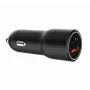 Automobilinis įkroviklis Gembird TA-UC-AC2PDQC38-CAR-01, USB-C, 38W, 12–24V, juodas