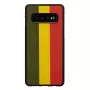 Dėklas iš medžio ir polikarbonato Samsung Galaxy S10 – reggae juoda apsauginė danga