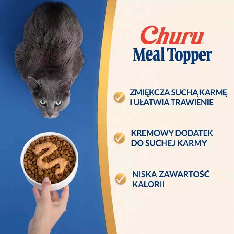 INABA Churu Meal Topper Tuna su lašiša, 4 x 14 g pakeliai