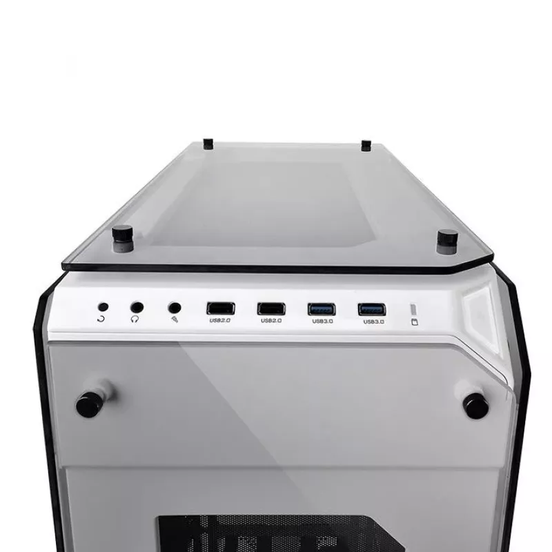 Case View 71 Riing Grūdintas Stiklas E-ATX Pilnas Bokštas - Snow Edition