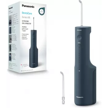 PANASONIC EW-DJ66 belaidis oralinis irigatorius su soniniu dantų šepetėliu, 0,2 l, mėlynas, įkraunama baterija, 100–240 V