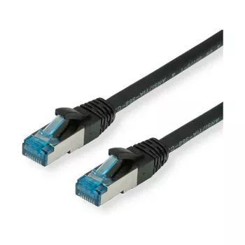 VALUE Patch-Cable RJ-45 (M) į RJ-45 (M) 10 m - SFTP, PiMF - CAT 6a - Halogen-Free, Moulded, Snagless, suvytas - Juoda (21.99.1967)
