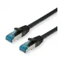 VALUE Patch-Cable RJ-45 (M) į RJ-45 (M) 10 m - SFTP, PiMF - CAT 6a - Halogen-Free, Moulded, Snagless, suvytas - Juoda (21.99.1967)