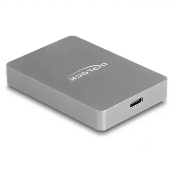 DeLOCK USB Type-C kortelių skaitytuvas CFexpress XQD aliuminis pilkas 10000 Mbit/s