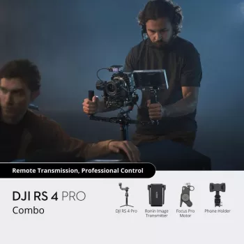 Rankinis kameros stabilizatorius DJI RS 4 Pro juodos anglies pluošto 360° pan