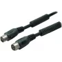Koaksialinis antenos laidas ShiverPeaks 80202-128-1.5S, 1,5 m, 100 dB, juodas