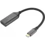 HDMI adapterio laidas USB-C kištukas 15 cm juodas RF-5234038 pintas ekranavimas