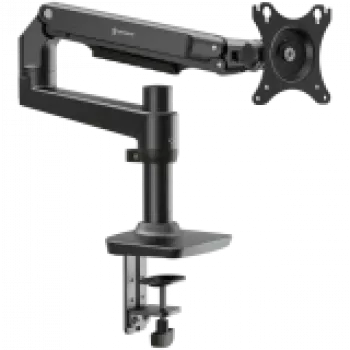 ONKRON MS75-B stalinis monitoriaus laikiklis 43,2–96,5 cm (17–38 col.) ekranams, spaustuvas/anga, iki 11 kg, VESA 75×75–100×100, aukščio reguliavimas, pasukimas ir pakreipimas