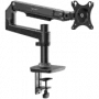 ONKRON MS75-B stalinis monitoriaus laikiklis 43,2–96,5 cm (17–38 col.) ekranams, spaustuvas/anga, iki 11 kg, VESA 75×75–100×100, aukščio reguliavimas, pasukimas ir pakreipimas