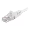 Wentronic Goobay CAT 5e jungiamasis kabelis, U/UTP, baltas, 0,25 m - CCA variu dengtas aliuminis (68614)