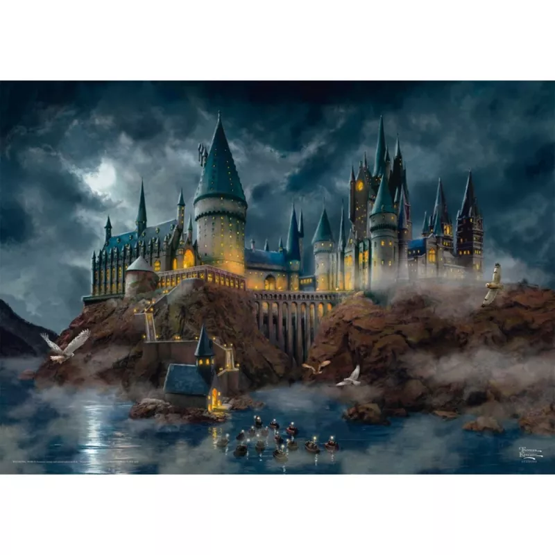 Thomas Kinkade Studios Wizarding World Harry Potter - Hogwarts pilis, dėlionė 1000 dalių