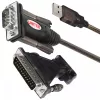 UNITEK Y-105A serijinis kabelis juodas 1,5 m USB-A į DB-9