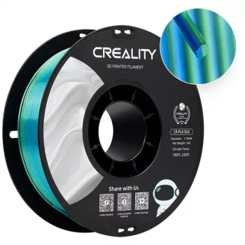 Filamentas Creality SILK BLUE GREEN 1,75 mm 1 kg ritė 3D spausdinimui