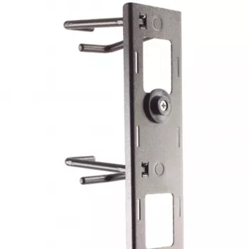 APC NetShelter vertikalus kabelių tvarkytuvas, kabelių žiedai, 8 vnt., juoda, 55 mm x 766 mm x 85 mm