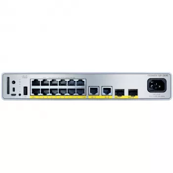 Valdomas tinklo jungiklis Cisco C9200CX-12P-2X2G-E Gigabit Ethernet PoE 14 prievadų