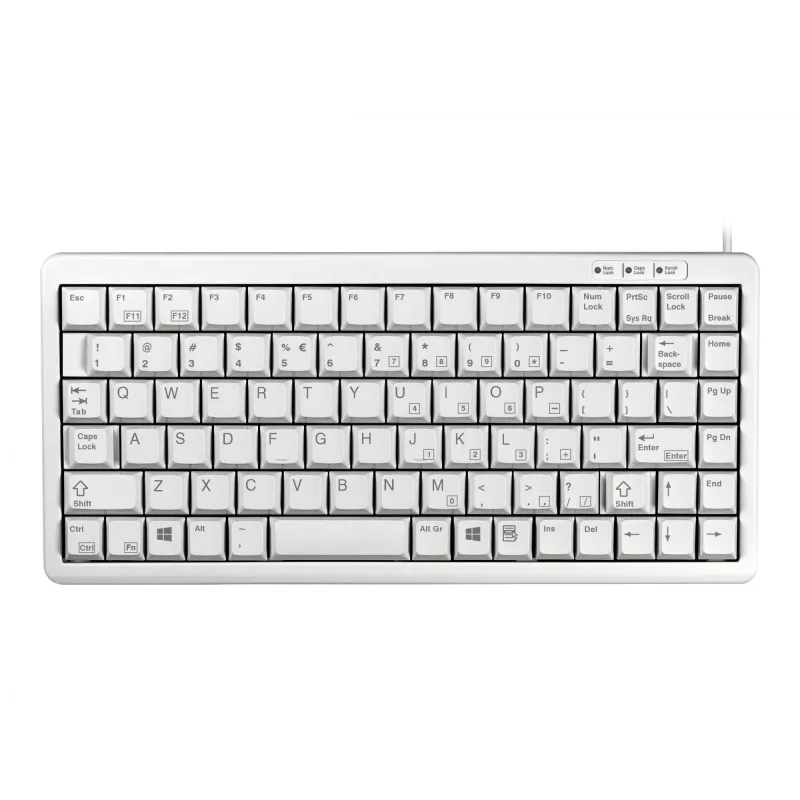 CHERRY G84-4100 klaviatūra kompaktiška USB QWERTY JAV anglų pilka