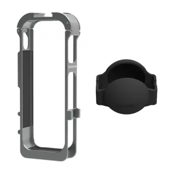 Sunnylife metalinis magnetinis rėmelis su silikoniniu objektyvo dangteliu, skirtas Insta360 X5