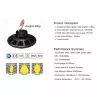 Synergy 21 LED prožektorius pakabinamas UFO 150W pramoninėms patalpoms, šalta balta, 90° DIM
