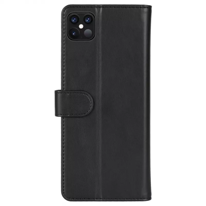Krusell dėklas-piniginė Apple iPhone 12 Pro Max juoda, odinė užlenkiama