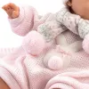 Llorens verkianti lėlė Iš rožių pagaminta 38938, 38 cm tikroviškas kūdikis