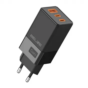 Beline BELI02750 65W GaN įkroviklis su 2×USB-C ir 1×USB-A