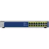 NETGEAR GS516PP nevaldomas Gigabit Ethernet (10/100/1000) maitinimas per Ethernet (PoE) mėlynas, pilkas