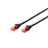 Digitus Professional - Pataisos laidas - RJ-45 (vyriškas) į RJ-45 (vyriškas) - 25 cm - SFTP - CAT 6a - halogenų neturintis, liejinis - juodas (DK-1644-A-0025/BL)