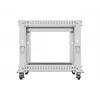 Atviras stovas Rack 19 9U 600x600-1100 reguliuojamas pilkas