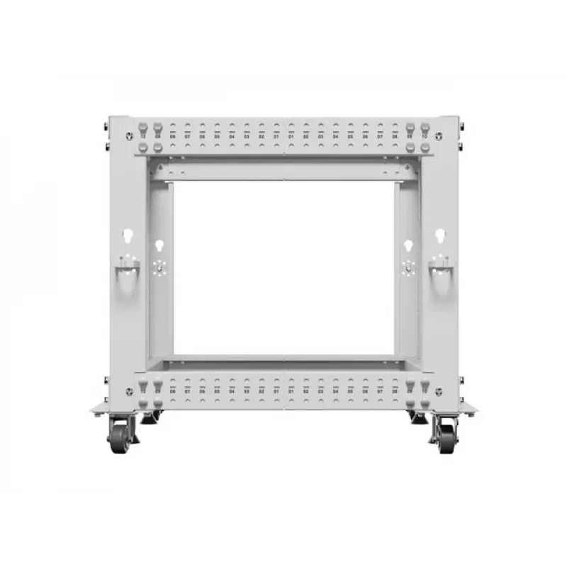 Atviras stovas Rack 19 9U 600x600-1100 reguliuojamas pilkas