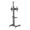 Grindinis TV stovas Gembird TVS-70T-02 37–70 col., 70 kg, VESA 200x200–600x400, pakreipiamas, reguliuojamas aukštis, ratukai