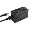Dokavimo stotelė LogiLink CR0042 USB 3.2 kortelių skaitytuvas ir USB šakotuvas