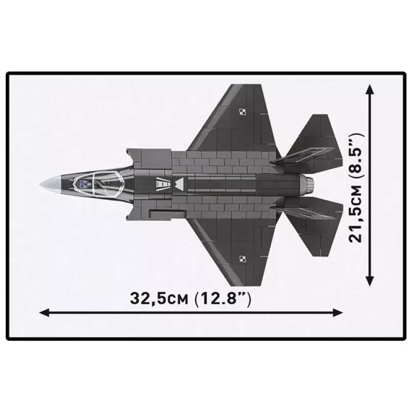 Konstruktorius Cobi F-35A Lightning II — 605 dalių, mastelio modelis