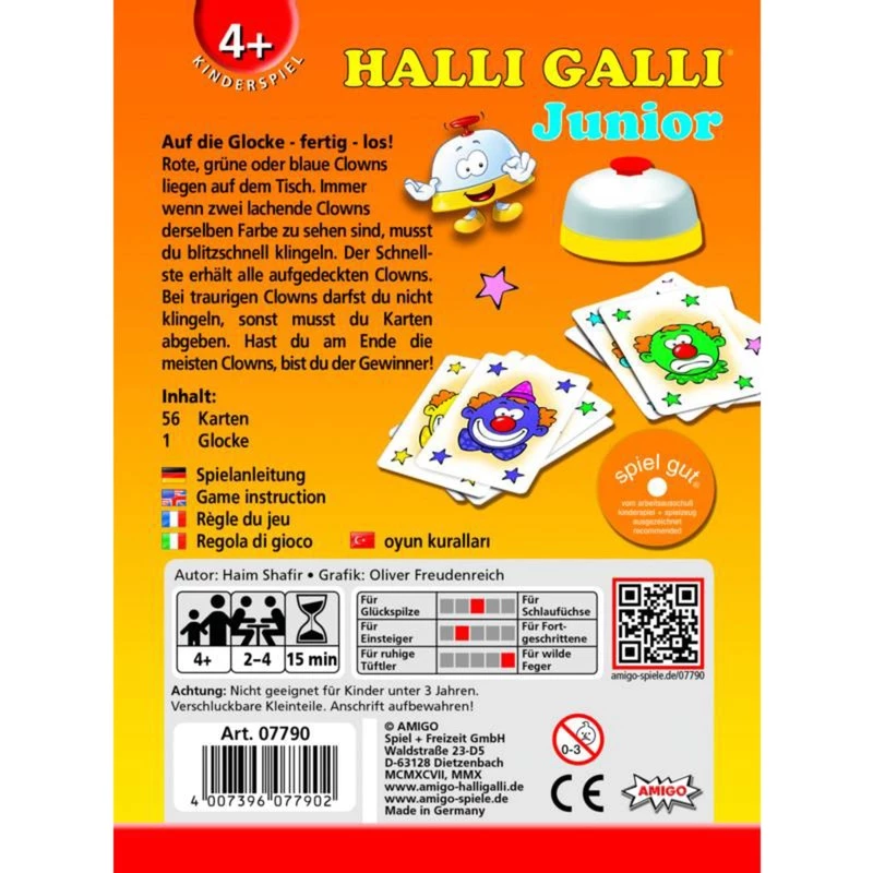 Halli Galli Junior, Kortų žaidimas