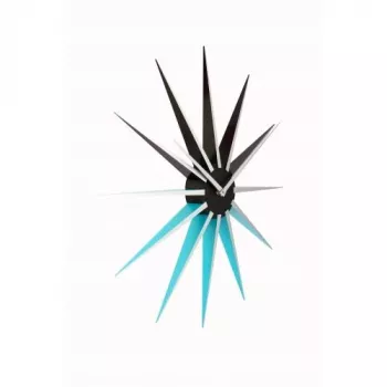 NeXtime klok 3051bl Nova sieninis laikrodis, Ø50 cm, juodas/mėlynas