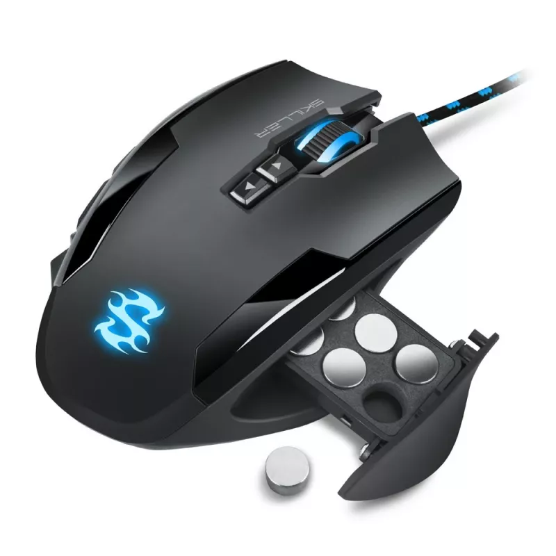Sharkoon Skiller SGM1 pelė žaidimams, dešinei rankai, USB-A, optinė, 10800 DPI