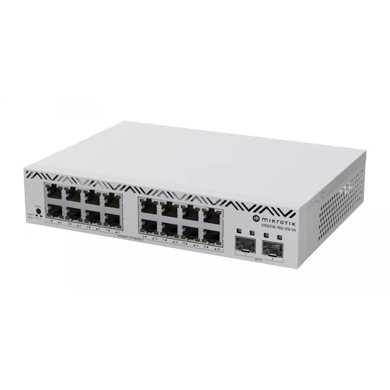 MikroTik Cloud Smart Switch CSS318-16G-2S+IN , 16x Gigabit, 2x SFP+